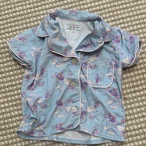Loveshackfancy x Morgan Lane Kids Light Blue Floral Pajamas